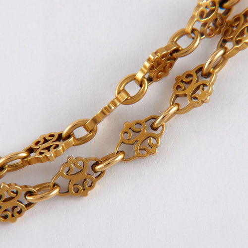 Collier Sautoir Or jaune et Perles 58 Facettes