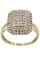 Bague BAGUE MODERNE PAVAGE DIAMANTS 58 Facettes 057481