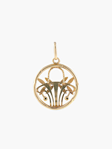 Pendentif Pendentif Corbeille de fruits Art Nouveau 58 Facettes
