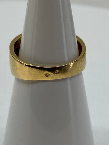 Bague Bague jonc en or jaune, saphirs et diamants 58 Facettes