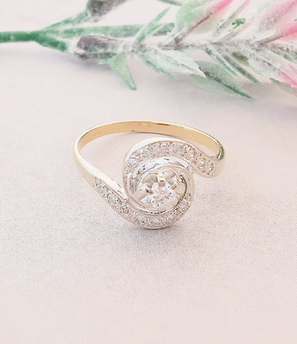 Bague 52.5 Bague de fiançailles Tourbillon Diamants 58 Facettes AA 1487