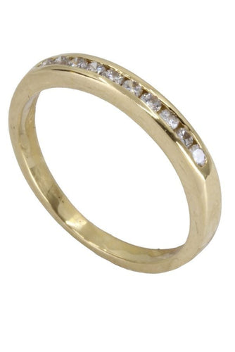 Bague DEMI-ALLIANCE DIAMANTS 58 Facettes 060261