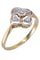 Bague 48 BAGUE DIAMANTS ART NOUVEAU 58 Facettes 071661