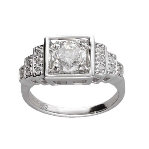 Bague Bague Solitaire diamant 1,00 Cts 58 Facettes