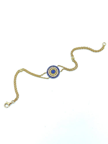 Bracelet ADLER. Bracelet or saphirs et diamants 58 Facettes
