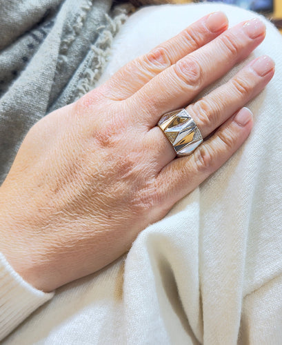 Bague Bague Versace en or blanc et diamants 58 Facettes