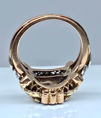 Bague 51 Bague saphir non chauffé  diamants Epoque 19ème siècle. 58 Facettes AB271