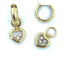 Boucles d'oreilles CHOPARD. Créoles Happy Diamonds or jaune et diamants 58 Facettes
