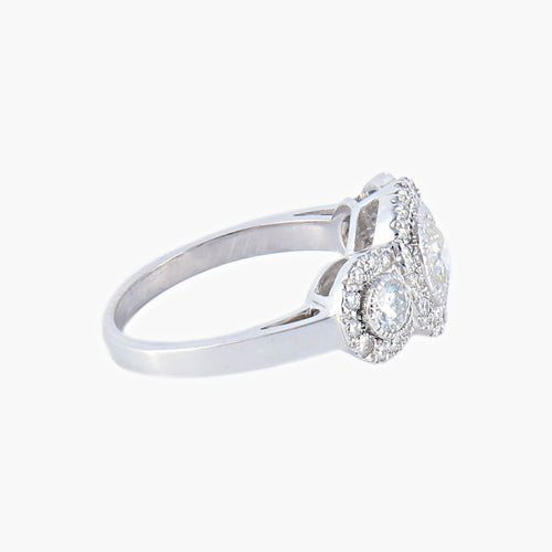 Bague 53 Bague Trilogie Diamants 58 Facettes