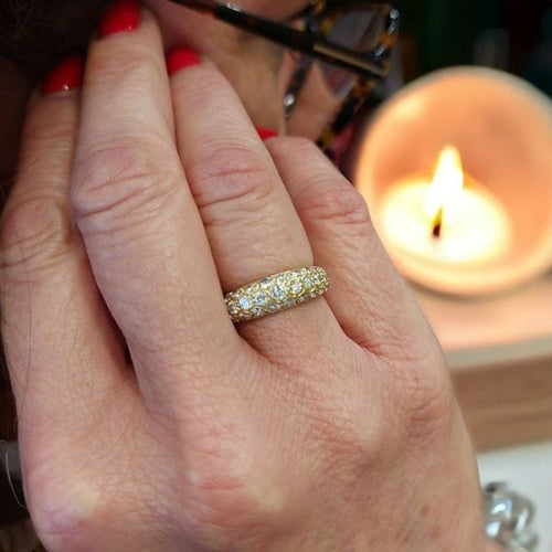 Bague BAGUE PAVAGE DIAMANTS 58 Facettes 072921