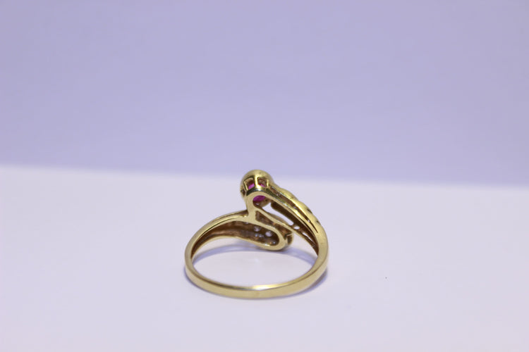 Bague 56 Bague Diamants et Rubis 58 Facettes