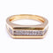 Bague 56 Bague jonc, or jaune, diamants 58 Facettes RA-452/6