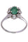 Bague 56 Bague Marguerite Or jaune Emeraude Diamants 58 Facettes 080441