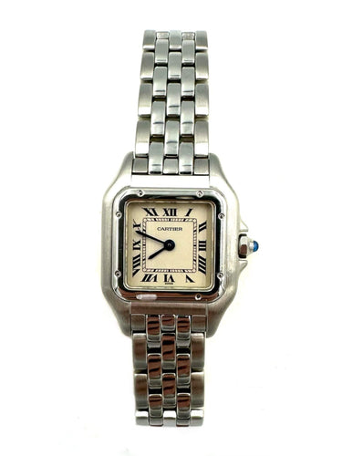 Montre CARTIER.-  Montre Panthère acier PM 58 Facettes