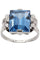 Bague 55 BAGUE TOPAZE ET DIAMANTS ART-DÉCO 58 Facettes 039131