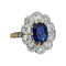 Bague 50 Bague marguerite Or jaune Platine Saphir Diamants 58 Facettes 1-1574/3