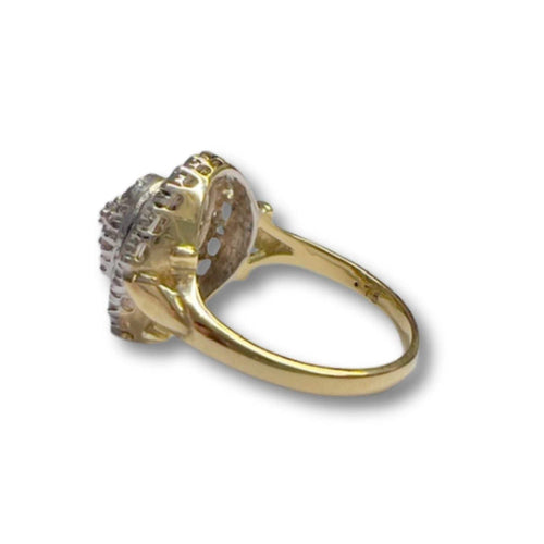 Bague 53 Bague de style Art Déco d'époque 1940-45 en platine, diamants et saphirs 58 Facettes Q214A (703)
