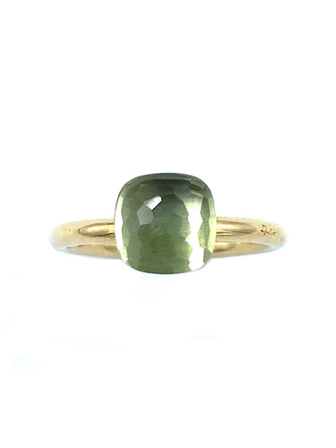 Bague POMELLATO. Bague Nudo petit modèle or rose et prasiolite 58 Facettes