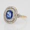 Bague 53 Bague saphir et diamants double rang ancienne 58 Facettes 21-151-53