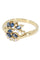 Bague 51 Bague moderne, saphirs, diamants 58 Facettes 063311