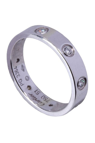 Bague ALLIANCE "LOVE" SIGNÉE CARTIER 58 Facettes 079421