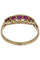 Bague 55 BAGUE JARRTIÈRE ANCIENNE RUBIS 58 Facettes 067611