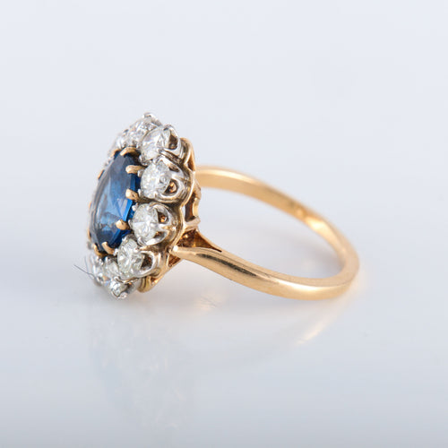 Bague 51 Bague Pompadour Saphir Diamants 58 Facettes