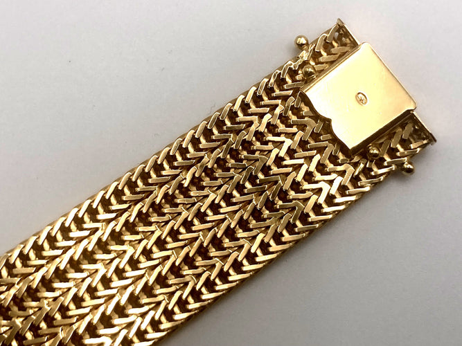 Bracelet Bracelet or maille polonaise 58 Facettes 02/08 - 21