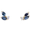 Boucles d'oreilles Boucles d'oreilles or jaune, saphirs et diamants 58 Facettes 080301
