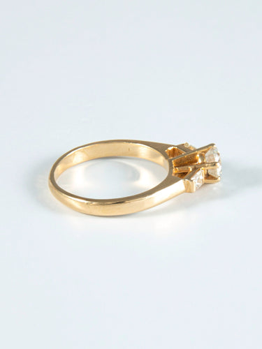 Bague 52 Bague Solitaire or jaune Diamant 58 Facettes