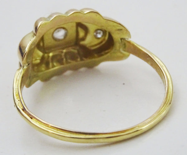 Bague Bague ancienne en or et diamants 58 Facettes
