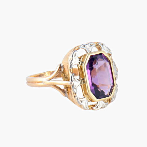 Bague 52 Bague Pierre mauve 58 Facettes
