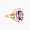 Bague 52 Bague Pierre mauve 58 Facettes