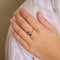 Bague 55 Bague Marguerite Emeraude Diamants 58 Facettes EL2-76
