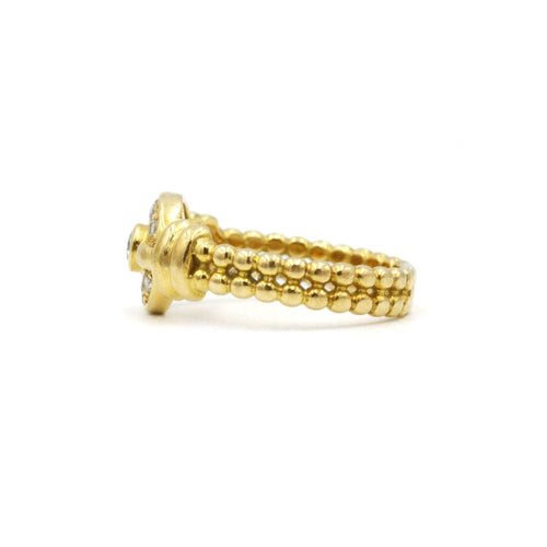 Bague Bague Or jaune & diamants 58 Facettes 220341R