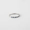 Bague Bague Alliance diamants et saphirs 58 Facettes