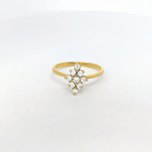 Bague Bague or jaune et diamants 58 Facettes 27308