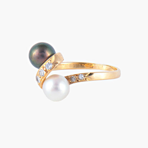 Bague 51 Bague Toi & Moi Perles 58 Facettes
