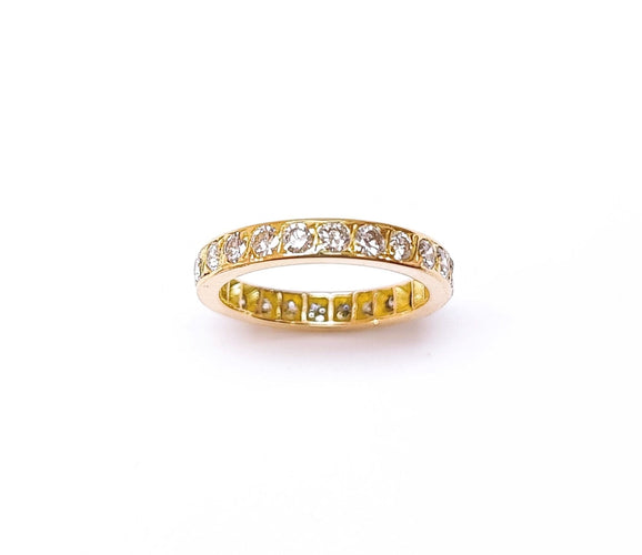 Bague 50.5 Alliance américaine Diamants 58 Facettes All.Pneu.840.1