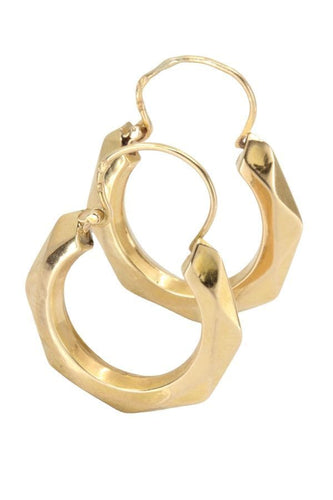Boucles d'oreilles CRÉOLES FACETTÉES 58 Facettes 046051