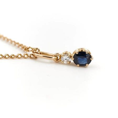 Collier Collier Pendentif Or jaune Saphir 58 Facettes 1667657CN