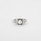 Bague 53 Bague Art Déco, or blanc, diamants 58 Facettes HS22181