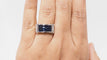 Bague 55 Bague bandeau saphirs diamants 58 Facettes 32390
