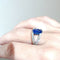Bague 53 Bague Or blanc Saphir Ceylan Diamants 58 Facettes 3780