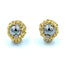 Boucles d'oreilles Gilbert Albert. Boucles d’oreilles or jaune, diamants et billes interchangeables. 58 Facettes