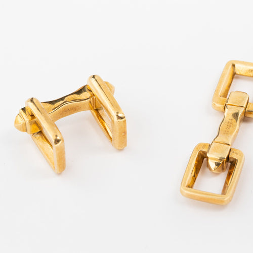 Boutons de manchette Cartier - Boutons de manchette en or jaune 18 carats 58 Facettes
