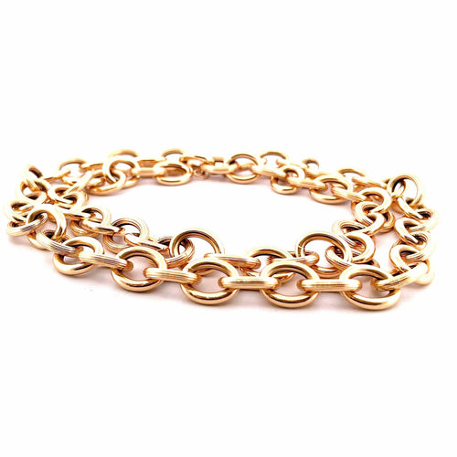 Collier Collier maille Créole jaseron or jaune 58 Facettes