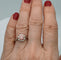 Bague Bague solitaire Platine et Diamant de synthèse rose 58 Facettes