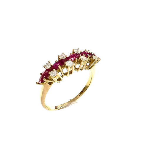 Bague 56.5 BAGUE DESIGN CONTEMPORAIN XX SIECLE 58 Facettes