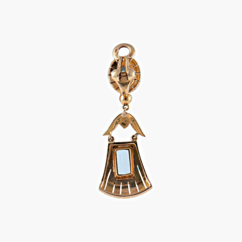 Boucles d'oreilles Boucles d'oreilles Clips Aigues-marines 58 Facettes